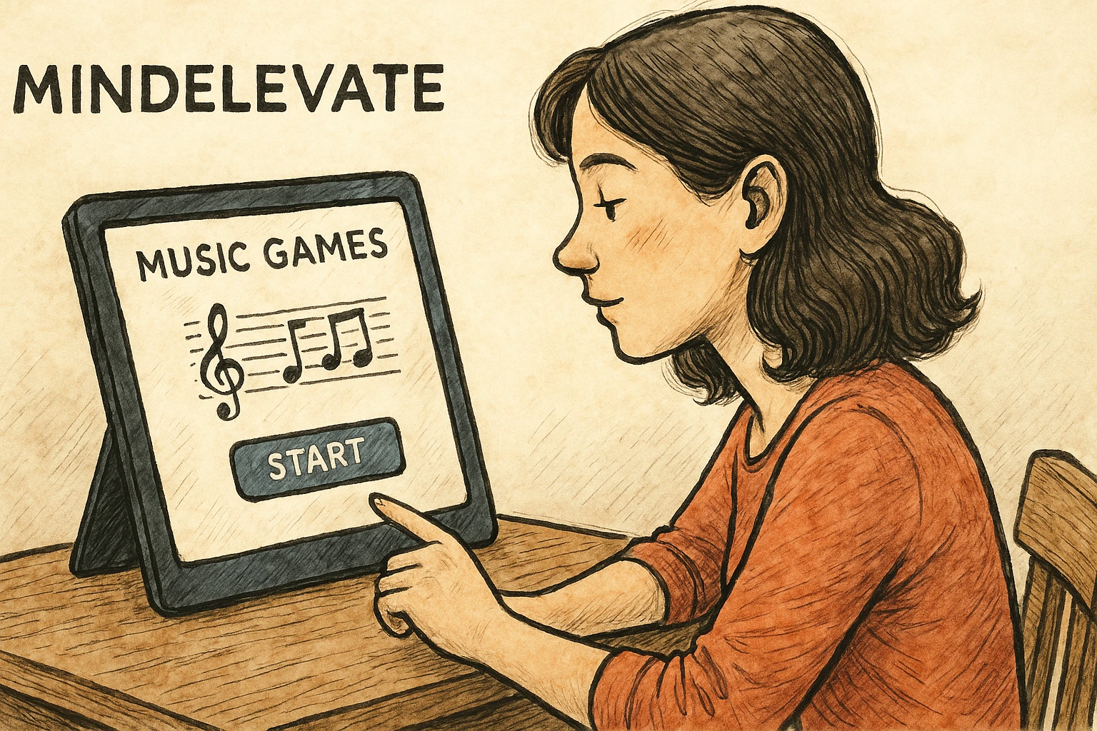 Woman trains her music understanding via Mind Elevate.